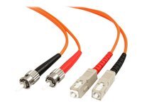 StarTech.com StarTech.com 2m Fiber Optic Cable - Multimode Duplex 62.5 125 - LSZH - ST SC - OM1 - ST to SC Fiber Patch Cable (FIBSTSC2) - cable reseau - 2 m