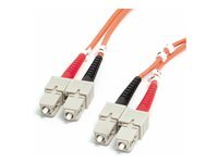 StarTech.com StarTech.com 1m (3.3ft) SC to SC OM1 Multimode Fiber Optic Cable, 62.5 125 Fiber Size, 10G Networks, LSZH Fiber Patch Cord - cable reseau - 1 m