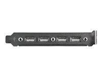 StarTech.com StarTech.com Equerre USB 4 ports - Adaptateur de Slot 4 ports USB 2.0 A Femelle - panneau USB - USB pour IDC 9 broches