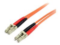 StarTech.com StarTech.com 5m Fiber Optic Cable - Multimode Duplex 62.5 125 - LSZH - LC LC - OM1 - LC to LC Fiber Patch Cable (FIBLCLC5) - cordon de raccordement - 5 m - orange