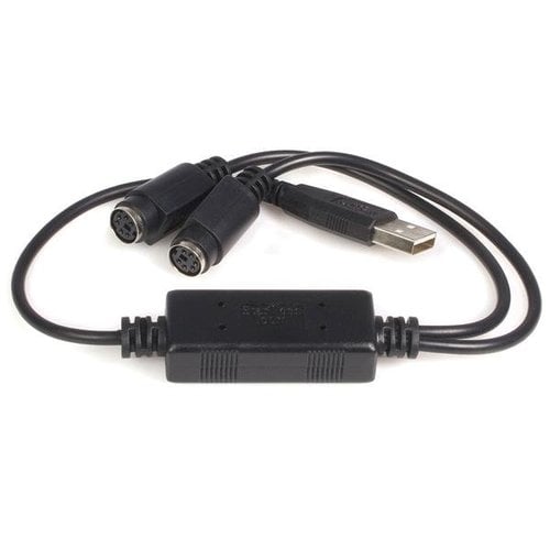 StarTech Adaptateur clavier et souris USB vers PS2 Black