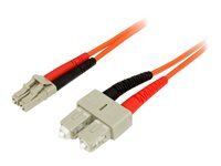 StarTech.com StarTech.com 1m Fiber Optic Cable - Multimode Duplex 50 125 - LSZH - LC SC - OM2 - LC to SC Fiber Patch Cable (50FIBLCSC1) - cable reseau - 1 m