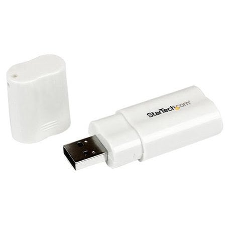StarTech.com StarTech.com Carte son externe USB vers audio stereo - Adaptateur audio stereo - 1x USB A male - 2x 3,5 mm Mini-Jack femelle - carte son