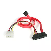 Cable adaptateur SAS vers SATA Molex - 46 cm - Startech ( 5 de reduction avec le code promo SQUAD )