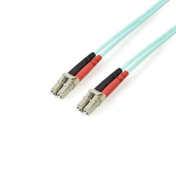 StarTech 2m 10 Gb Aqua Fiber Patch Cable LC LC