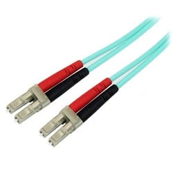 StarTech 5m 10 Gb Aqua Fiber Patch Cable LC LC