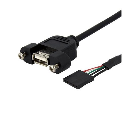 StarTech.com StarTech.com Cable adaptateur USB 2.0 IDC 5 broches vers USB A interne - Montable sur boÃ®tier - 1x IDC femelle - 1x USB 2.0 A femelle - cable interne USB vers externe - USB pour connecteur 2.0 USB 5 broches - 30 cm