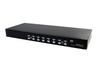 StarTech.com StarTech.com Commutateur USB VGA KVM 8 ports a montage sur rack avec audio (cables audio inclus) - commutateur ecran-clavier-souris audio - 8 ports