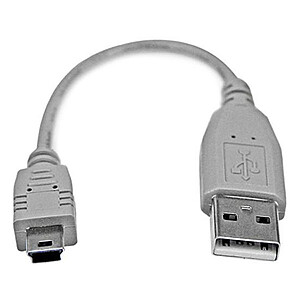 StarTech com Cable USB A 2 0 vers mini USB B M M 15 cm
