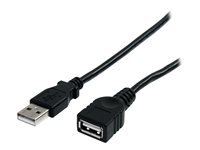 Startech Câble d'extension USB StarTech.com USBEXTAA10BK 3m A mâle vers A femelle Black USB 2.0
