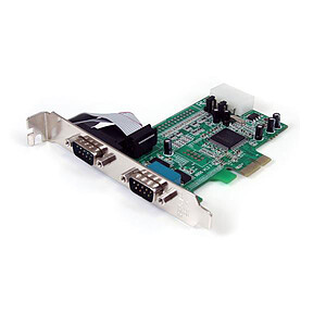 StarTech com Carte PCI Express avec 2 ports DB 9 UART 16550