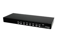 StarTech.com StarTech.com Commutateur ecran clavier souris USB montable en rack - Switch KVM pour ecran PC a 8 ports DVI - Compatible HDMI - commutateur KVM - 8 ports - Montable sur rack