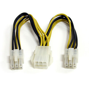 StarTech com Cable repartiteur d alimentation PCI Express 6 pins 15 cm