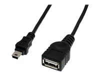 StarTech 1ft Mini USB 2.0 Cable - USB A to Mini B