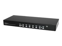 StarTech.com StarTech.com 8 Port 1U Rackmount USB KVM Switch Kit with OSD and Cables - Rack mount KVM - VGA KVM Switch - 8 Port KVM Switch (SV831DUSBUK) - commutateur KVM - 8 ports - Montable sur rack