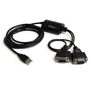 StarTech com Cable adaptateur FTDI USB vers 2x RS232

