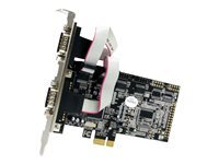 StarTech com Carte PCI Express avec 4 Ports DB 9 RS232 Adaptateur PCIe Serie UART 16550 PEX4S553 Green
