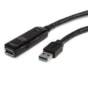 StarTech com Cable d extension USB A 3 0 actif M F 10 m
