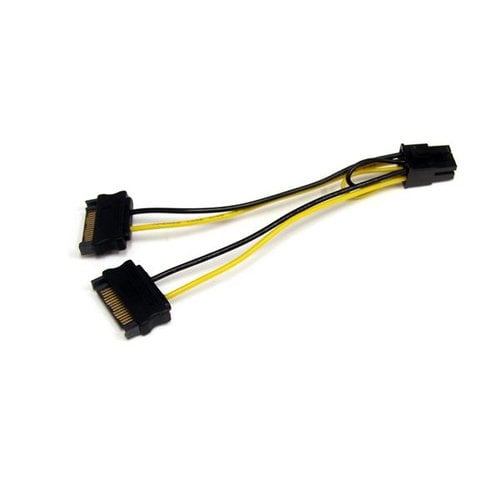 Startech StarTech.com Câble adaptateur d'alimentation SATA vers carte vidéo PCI Express 6 broches de 15 cm