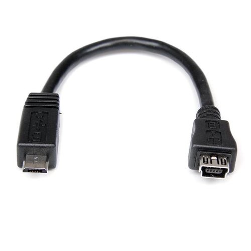 StarTech.com StarTech.com Cable adaptateur Micro USB vers Mini USB de 15 cm - M F - adaptateur USB - mini USB type B pour Micro-USB de type B - 15.24 cm