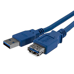 StarTech com Cable d extension USB A 3 0 vers USB A M F 1 m Blue
