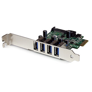 StarTech com Carte controleur PCI E LP 4 ports