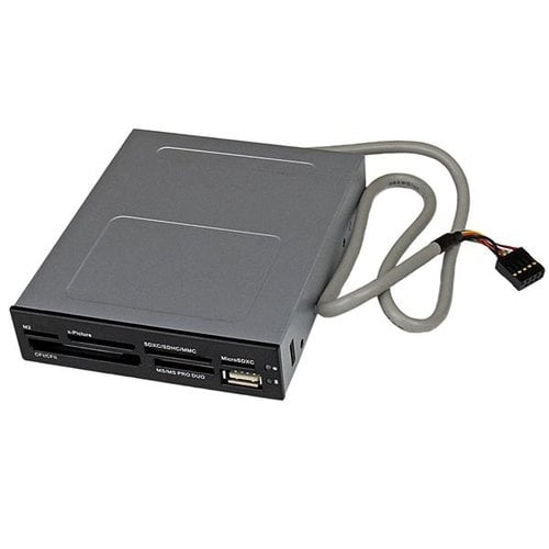StarTech.com StarTech.com Lecteur de cartes memoire interne de 3,5 pouces avec port USB 2.0 - Lecteur multicartes 22-en-1 pour PC - Black - lecteur de carte - USB 2.0