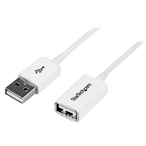 StarTech com Cable d extension USB 2 0 Type A A M F 3 m White