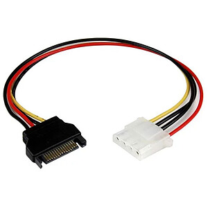 Startech Cable Adaptador Molex 4 Pines a SATA Hembra Macho 30cm
