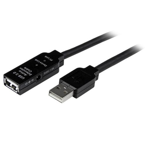 StarTech 5m USB 2.0 Active Extension Cable - M F
