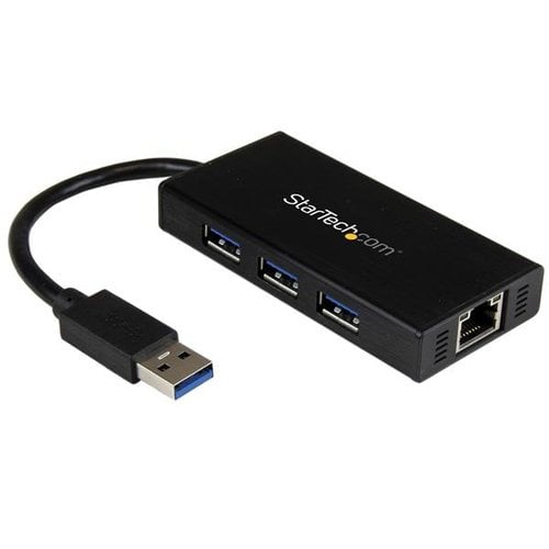 StarTech Portable USB 3.0 Hub w Gigabit Ethernet