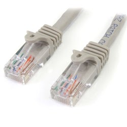 StarTech 2m Gray Snagless UTP Cat5e Patch Cable