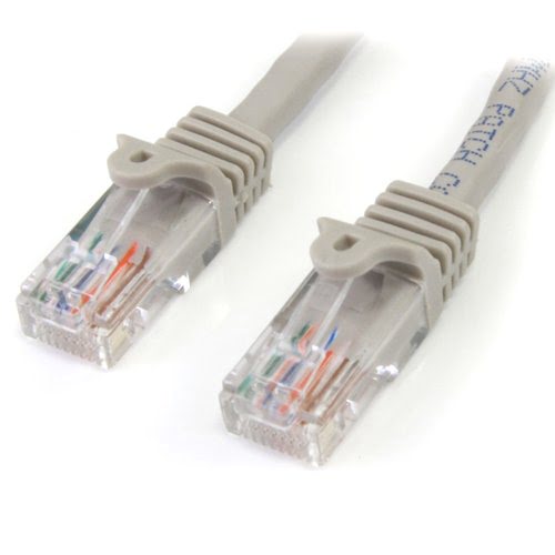 Startech Cable de Red Fast Ethernet Cat5e RJ45 sin Enganche Cable Patch Snagless 3m Grey