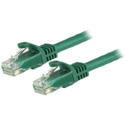 Startech Cable de red StarTech N6PATC50CMGN Cat6 0,5m verde RJ45 Snagless cobre PoE