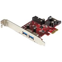 StarTech com Carte controleur PCI Express a 4 ports 2 externes 2 internes
