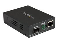 StarTech.com StarTech.com Convertisseur RJ45 Gigabit Ethernet sur Fibre Optique avec SFP Ouvert - 1000Mbps MonoMode MultiMode - convertisseur de media a fibre optique - 10Mb LAN, 100Mb LAN, 1GbE