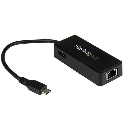 Startech StarTech.com Adaptateur réseau USB-C vers RJ45 Gigabit Ethernet avec port USB supplémentaire - M F - USB 3.1 Gen 1 (5 Gb s)