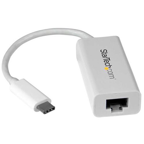 StarTech com Adaptateur USB C vers Gigabit Ethernet White Compatible Thunderbolt 3 Windows et Mac Convertisseur Reseau LAN RJ45 US1GC30W
