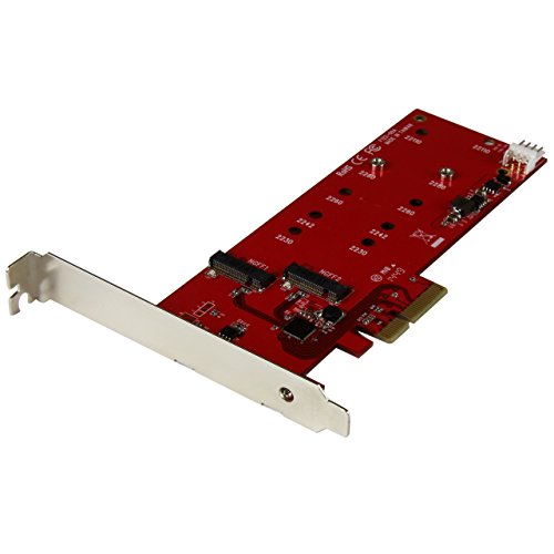 StarTech.com StarTech.com Carte contrÃ'leur PCI Express pour 2 SSD M.2 NGFF - Adaptateur PCIe vers 2x SSD - contrÃ'leur de stockage - M.2 Card SATA 6Gb s - PCIe 2.0 x2
