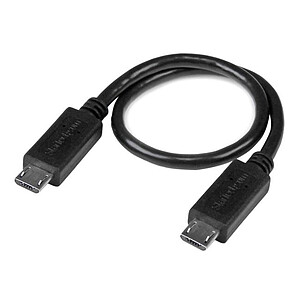 StarTech com Cable USB OTG micro USB vers micro USB M M 20 cm

