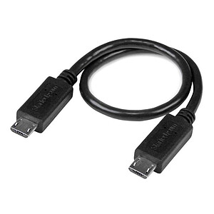 StarTech com Cable USB OTG micro USB vers micro USB M M 20 cm