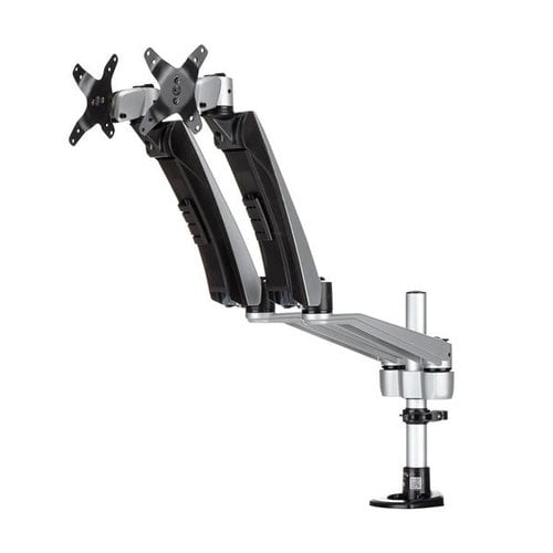 Startech ARMDUAL30 Soporte 2 Monitores Brazos Móviles VESA 75 100 Máx 18Kg