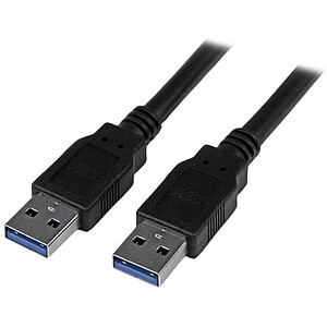 StarTech com Cable USB A 3 0 vers USB A M M 3 m Black
