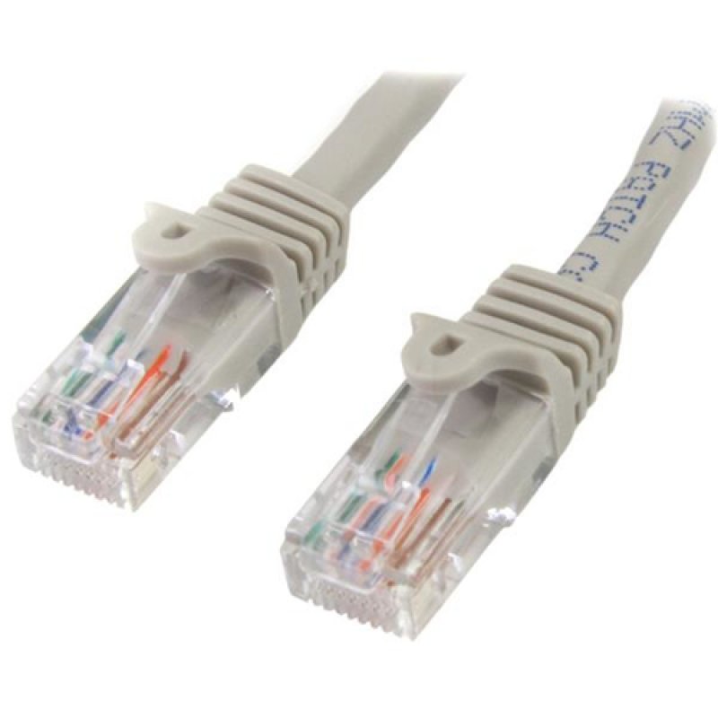 Startech Cable de Red Cat5e Ethernet RJ45 sin Enganches 0.5m Grey