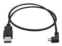 StarTech.com StarTech.com Cable USB vers Micro USB coude a angle gauche de 50 cm - Cordon de charge synchronisation Micro USB - 0,25 mmÂ² - M M - Black - cable USB - Micro-USB de type B pour USB - 50 cm