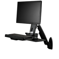 StarTech.com Support de bureau debout mural pour ecran clavier et souris - Black