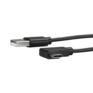 StarTech com Cable USB 2 0 Type A vers USB 2 0 Type C a angle droit M M 1 m
