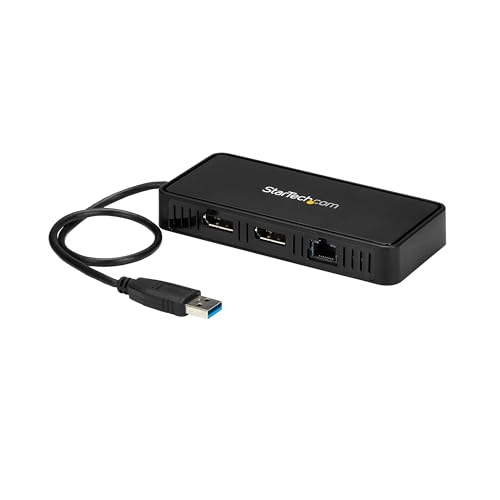 Startech Docking Station Portable StarTech.com USB 3.0 2 Moniteurs 4K 60Hz Ethernet Gigabit