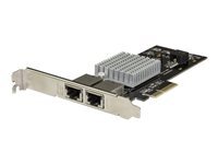 StarTech.com StarTech.com Carte reseau PCI Express a 2 ports 10GBASE-T NBASE-T avec chipset Intel X550 - Carte reseau 2 ports 10G 5G 2.5G 1G 100Mbps - adaptateur reseau - PCIe 3.0 x4 - 10Gb Ethernet x 2