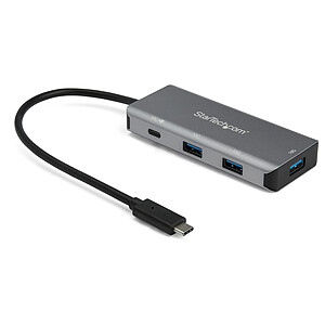 StarTech com Hub USB 3 1 Type C 4x Ports USB A 1x Port USB C avec Power Delivery 100 W
